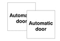 Automatic Door Double Sided Self Adhesive Window Sticker 150x150mm