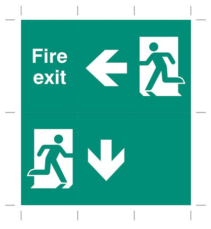 Emergency Light Unit Overlay For Fluorescent Bulb Unit