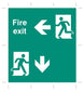 Emergency Light Unit Overlay For Fluorescent Bulb Unit