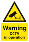 Warning Cctv In Operation - A4