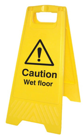 Caution Wet Floor (Free-Standing Floor Sign)