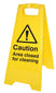 Caution Area Closed For Cleaning (Free-Standing Floor Sign)