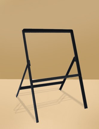 Road Sign Frame 400x400mm - 300mm Legs