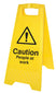 Caution People At Work (Free-Standing Floor Sign)