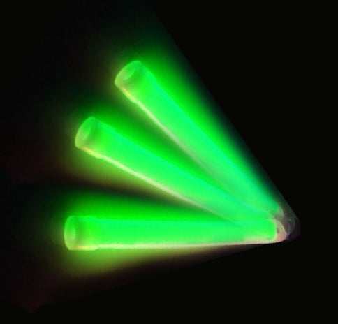 150mm Glowsticks (Green) 12 Hour Glow - Pack Of 10
