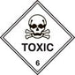 100 S/A Labels 100x100mm Toxic 6