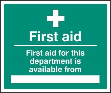 First Aid For Department Available From