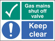 Gas Mains Shut Off Valve Keep Clear