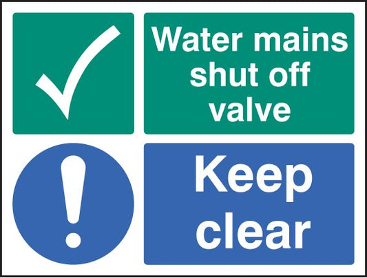 Water Mains Shut Off Valve Keep Clear