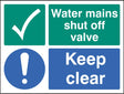 Water Mains Shut Off Valve Keep Clear