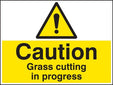 Caution Grass Cutting In Progress