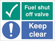 Fuel Shut Off Valve Keep Clear