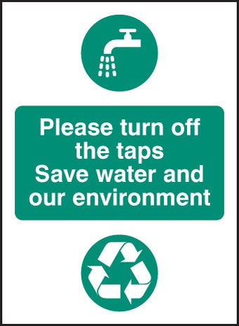 Please Turn Off The Taps, Save Water And Environment