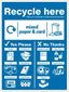 Paper & CardBoard - Wrap Recycle Here Sign