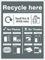 Food Tins And Drink Cans - Wrap Recycle Here Sign