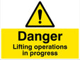 Danger Lifting Operations In Progress