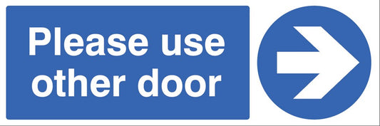 Please Use Other Door >