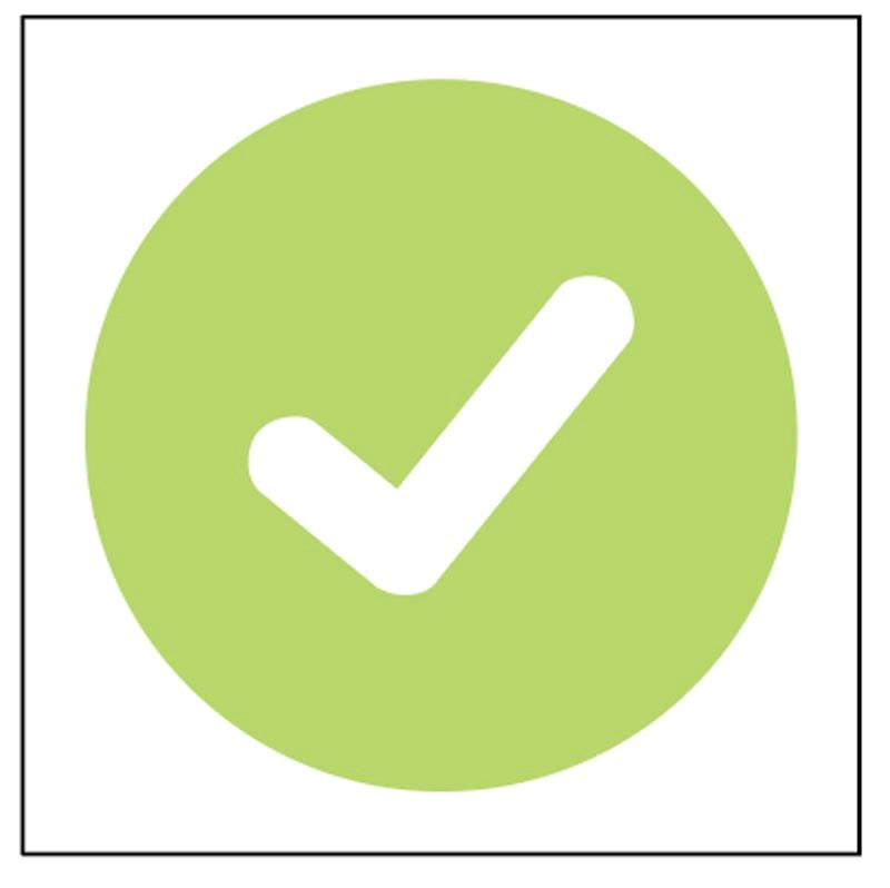 Green Tick (Safe To Use) Sticker – Nixon Safety