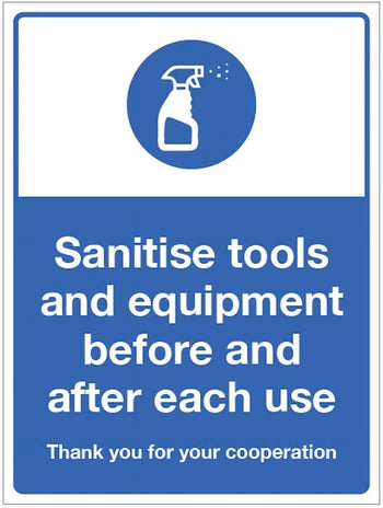 Sanitise Tools And Equipment Before And After Use