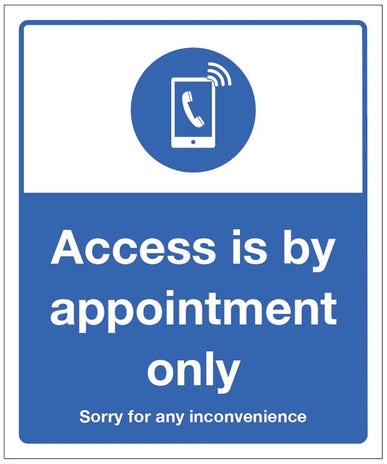 Access Is By Appointment Only