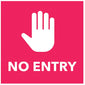 No Entry - Floor Graphic 200x200mm