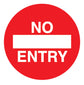 No Entry -  Floor Graphic 200mm Dia Circle