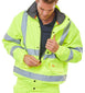 Beeswift Fleece Lined Hi-Vis Bomber Jacket