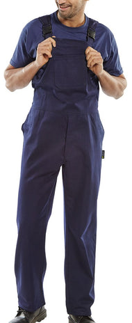 Beeswift Standard Cotton Drill Bib & Brace Navy