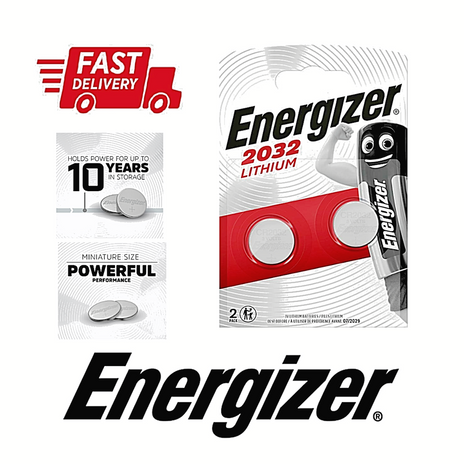 Energizer Cr2032 Coin Lithium Battery (Pack 2)