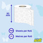 Cushion Soft Embossed 2 Ply Toilet Tissue Pack of 18