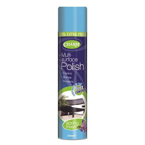 Charm Multi Surface Polish Spring Fresh 330ml Aerosol