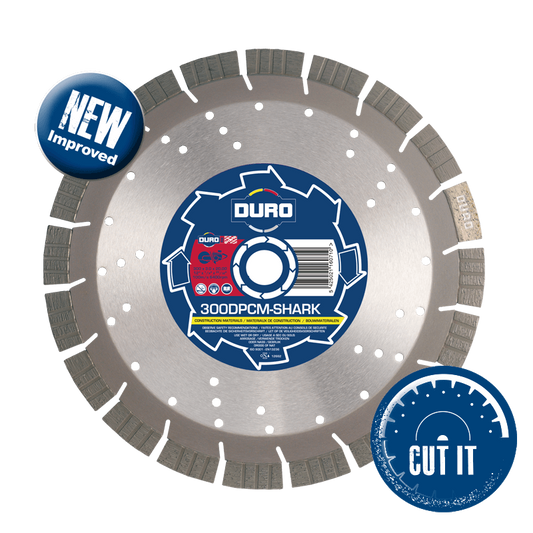 Duro Plus Construction Materials Blade With Shark Segments