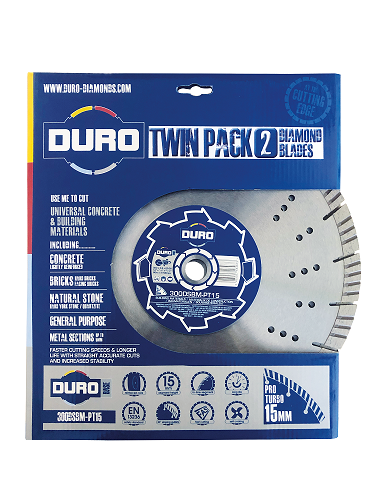 Duro Building Materials Diamond Blade Twin Pack 300mm