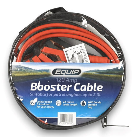 EQUIP 120 Amp 2.5 Metre Car Booster Cables