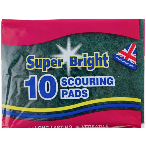 Scouring Pad Superbright Green Pack Of 10