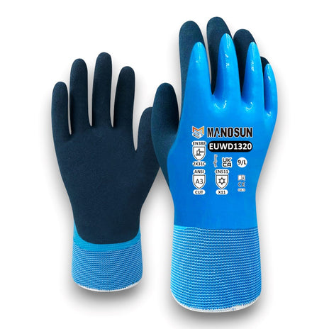 Manosun EUWD1320 Waterproof Thermal Cut C Latex Glove