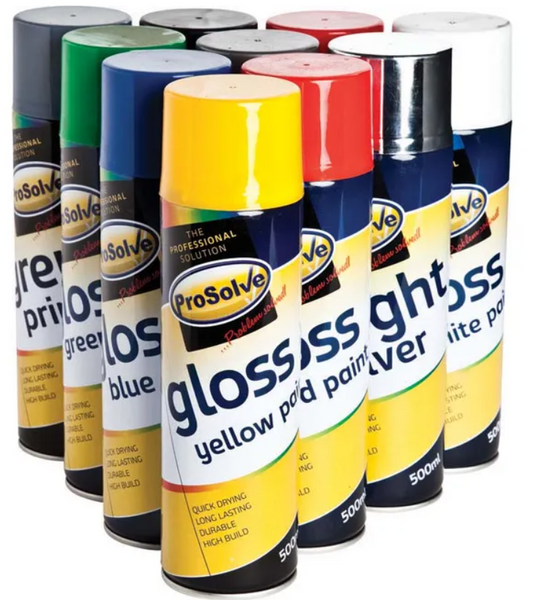 Prosolve All Purpose Acrylic Gloss Paint 500ml Aerosol