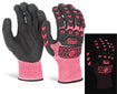 Glovezilla Glow In The Dark Foam Nitrile Coated Glove