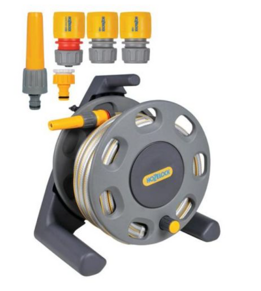 Hoselock Hose Reel Inc 25M Of Hose Inc Fittings