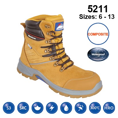 Himalayan Waterproof 8" Composite Honey Boot S3