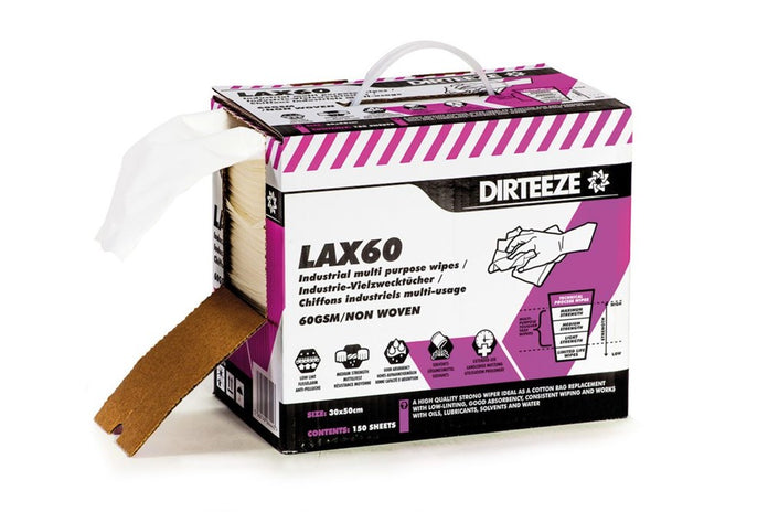 Dirteeze Rag Killer Industrial Wipes Box Of 150 Sheets