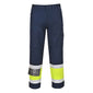 Portwest Hi-Vis Modaflame Trouser Navy/Yellow