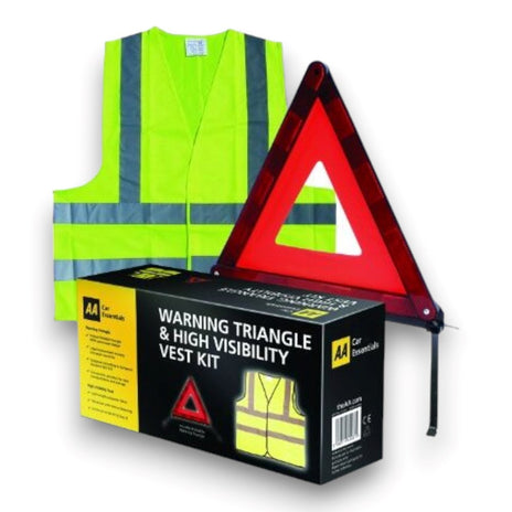 AA Car Essentials Warning Triangle & Hi-Vis Vest Kit
