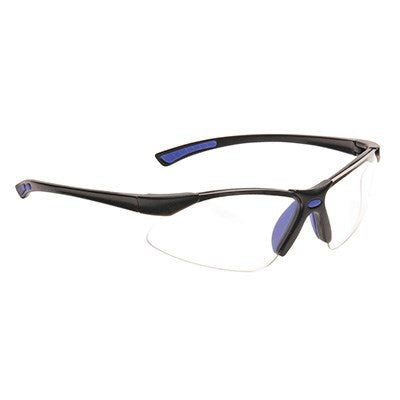 Portwest Bold Pro As/Af Spectacle Clear Lens Blue Temple