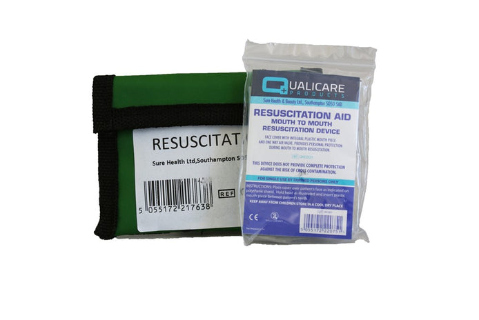 Resuscitation Aid In Keyring Pouch