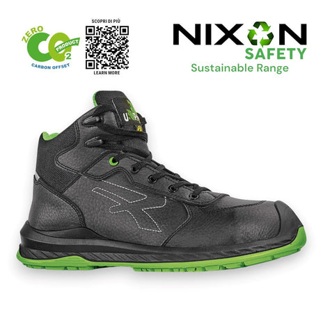 U-Power Red Industry Green Niagara UK Safety Trainer Boot S3