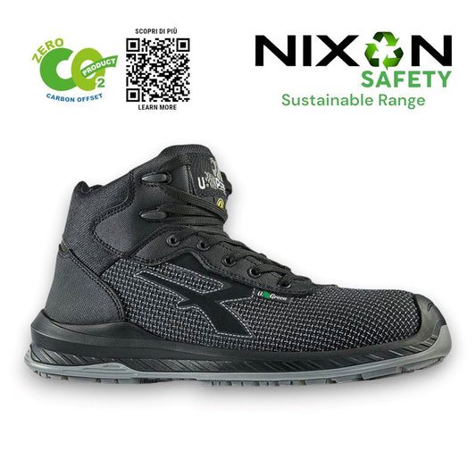 U-Power Red Industry Green Land UK Safety Trainer Boot S3