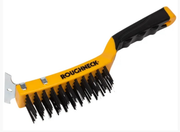 Roughneck Carbon Steel Soft Grip Wire Brush