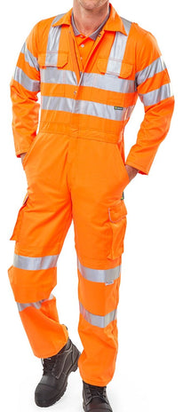 Beeswift Rail Spec Coverall Orange