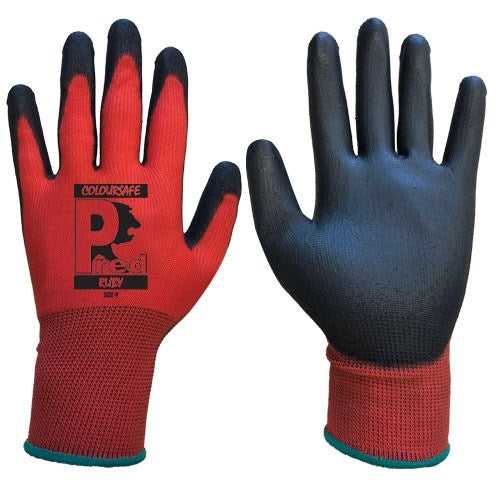 Pred Ruby Pu Palm Coated Glove